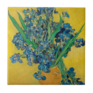 Carreau Vase Van Gogh avec Iris Classic Impressionnisme