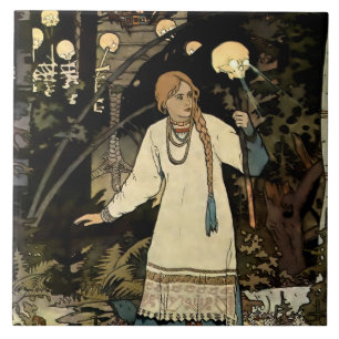 Carreau Vasilia la Belle par Ivan Bilibin