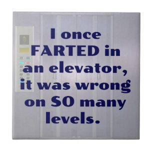 Carreau Vendu dans un ascenseur, FART JOKE, DAD JOKE