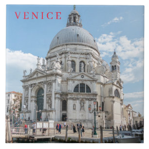 Carreau Venice Père Noël Maria della Salute céramique carr