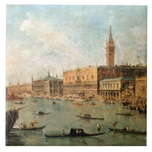 Carreau Venise : Le Palais des Doges et le Molo du Ba