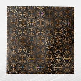 Carreau Ventilateur de cuivre noir Art Déco Graphisme