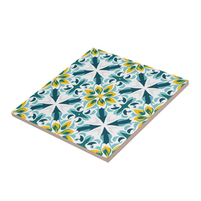 Carreau 💛 💚 VerdeSol Azulejo Harmonie (Côté)