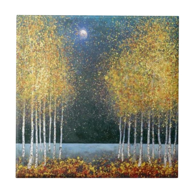 Carreau Verger d'or de lune bleue (Devant)