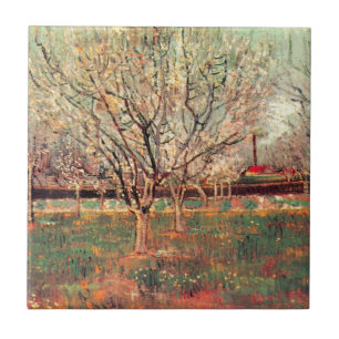 Carreau Verger en fleurs, Pruniers de Vincent van Gogh