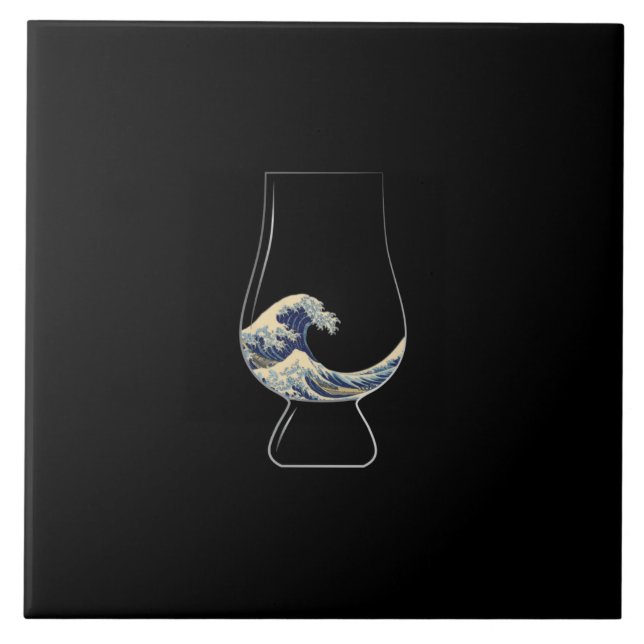 Carreau Verre de Kanagawa (Devant)