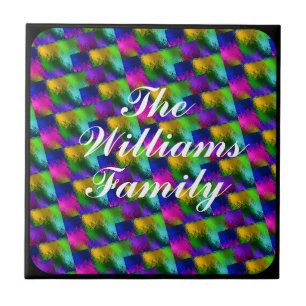 CARREAU VERRE MONOGRAMME STAINÉ