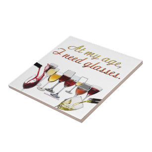Carreau Verres à vin SlipperyJoe's jeu de mots coquin roug