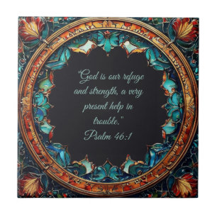 Carreau Versets bibliques personnalisables en faux verre c