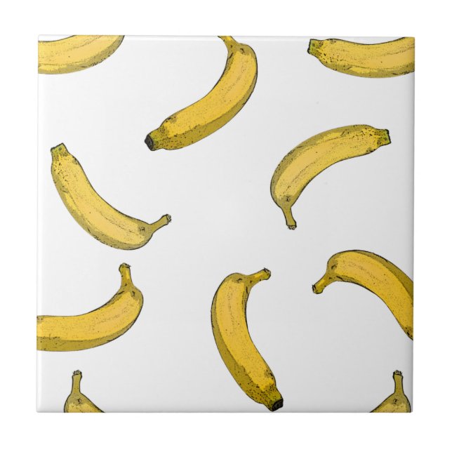 Carreau Version de croquis de motif Banana (Devant)