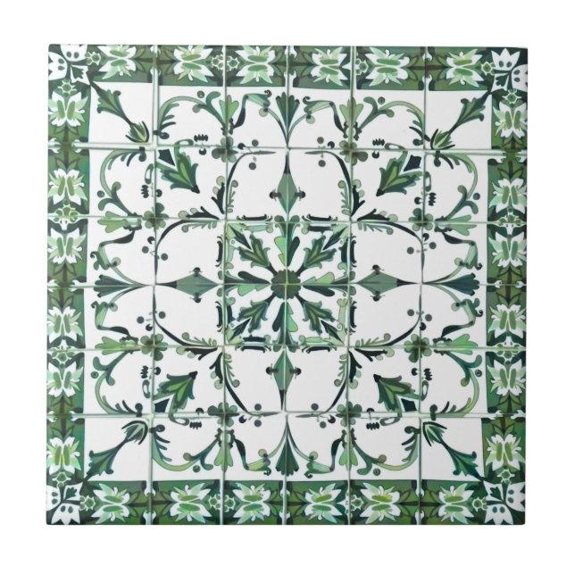 Carreau Vert, marocain, mosaïque, (Devant)