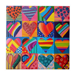 Carreau Vibrant multicoeur