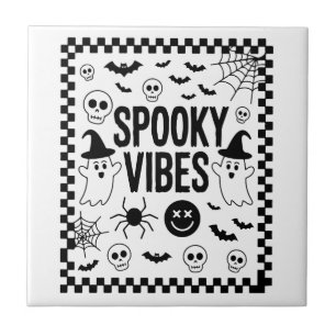 Carreau Vibrations Flippantes Rétro Halloween