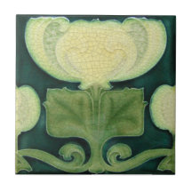 Victorian-antique-look-tuile-vert-blanc