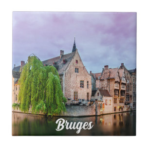 Carreau Vieille ville de Bruges et tour du Beffroi