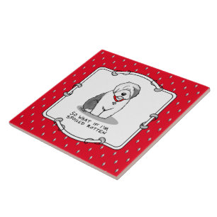Carreau Vieux chien de mouton anglais (Grey 1)