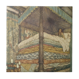 Carreau Vieux Conte de Fées, Princesse et Petit Pois, Edmu