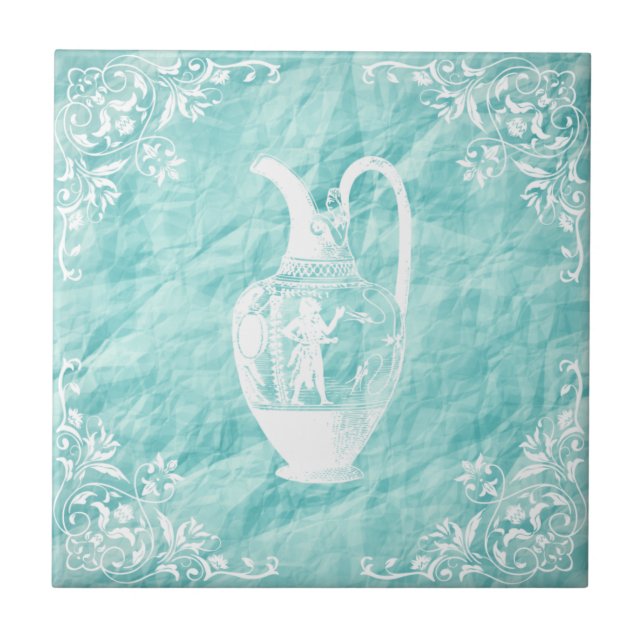 Carreau Vieux Jar Turquoise (Devant)