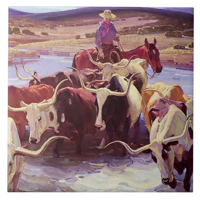 Carreau "Vieux Texas" de W Herbert Dunton (Devant)