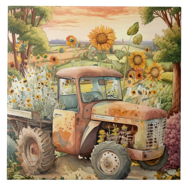 Carreau vieux tracteur (Devant)