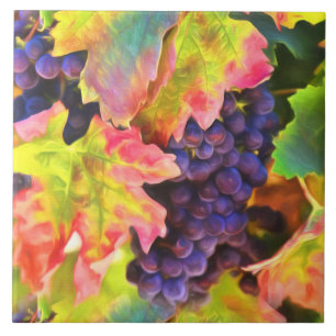 Carreau Vignoble Vignoble Automne Coloris Art