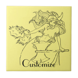 Carreau Viking Mermaid Warrior Thunder_Cove