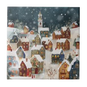 Carreau Ville de Noël illustrative