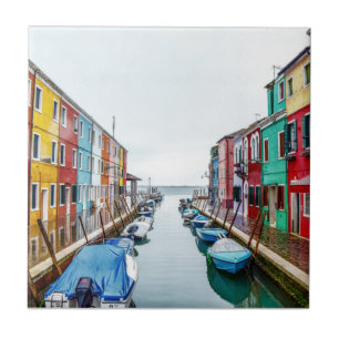 Carreau Ville métropolitaine de Venise de Burano Italie 