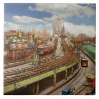 Ville - New York - Le pont de Brooklyn depuis 1903