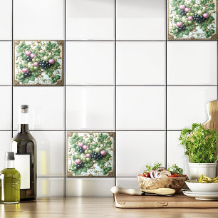 Carreau Vin Pommes Vin Or Vintage Frame