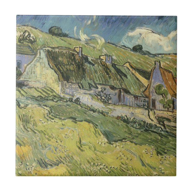 Carreau Vincent van Gogh - Chalets à chaume (Devant)