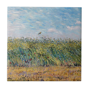 Carreau Vincent van Gogh - Champ de blé avec une alouette
