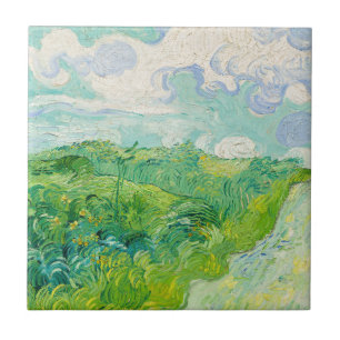 Carreau Vincent van Gogh - Champ de blé vert, Auvers