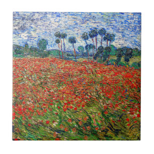 Carreau Vincent van Gogh - Champ de coquelicots
