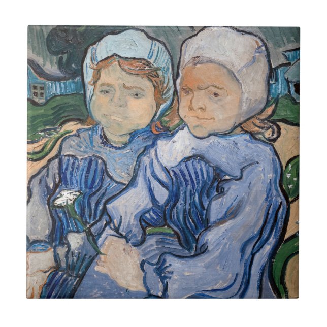 Carreau Vincent van Gogh - Deux petites filles (Devant)