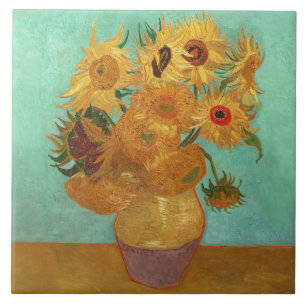 Carreau Vincent Van Gogh Douze Tournesols Dans Un Vase