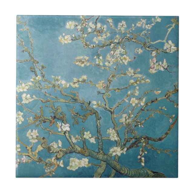 Carreau Vincent van Gogh Fleur amande Carrelage céramique (Devant)