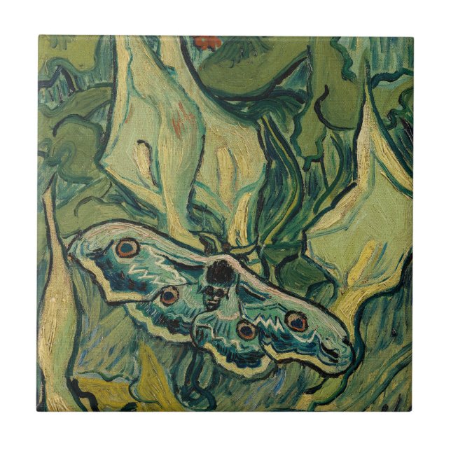 Carreau Vincent van Gogh - Giant Peacock Moth (Devant)