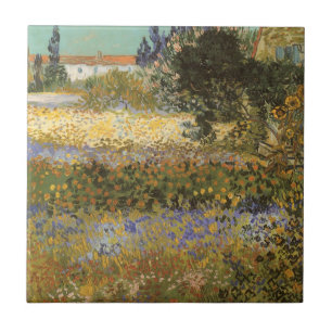 Carreau Vincent van Gogh - Jardin en fleurs