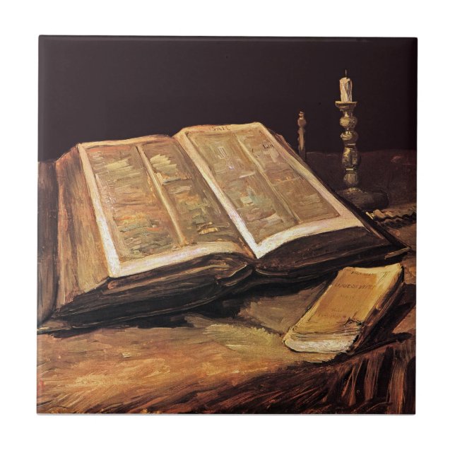 Carreau Vincent Van Gogh - La Vie Toujours Avec La Bible (Devant)