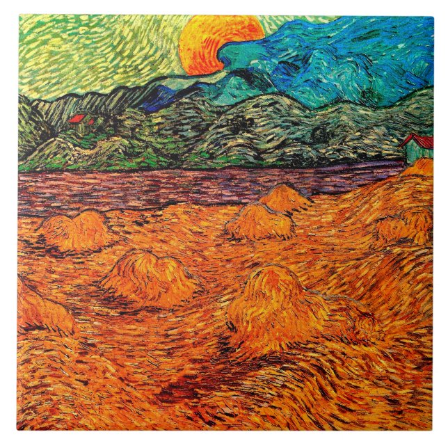 Carreau Vincent Van Gogh - Lune montante du paysage en soi (Devant)
