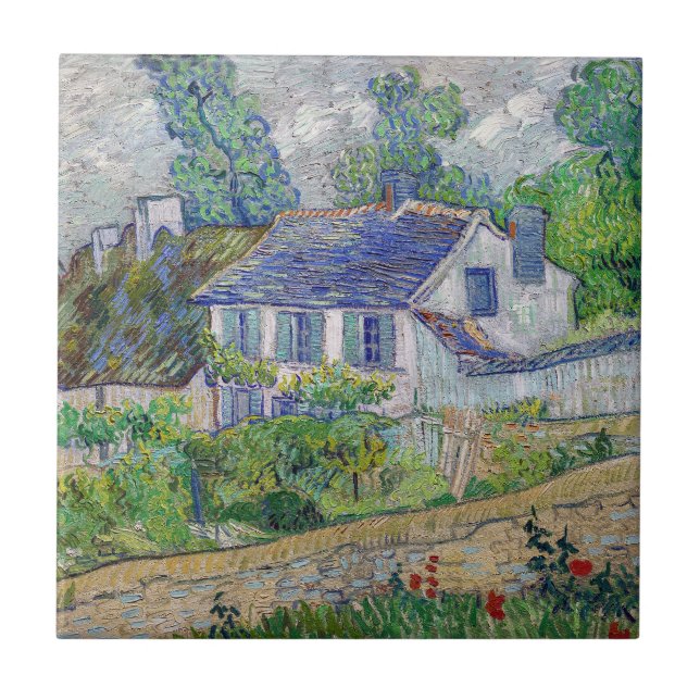 Carreau Vincent van Gogh - Maisons à Auvers (Devant)