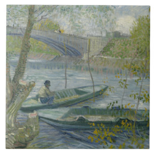Carreau Vincent van Gogh - Pêche au printemps, Pont de