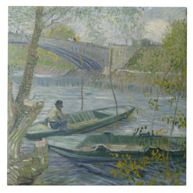 Carreau Vincent van Gogh - Pêche au printemps, Pont de (Devant)