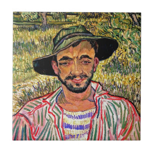 Carreau Vincent Van Gogh - Portrait D'Un Jeune Paysan