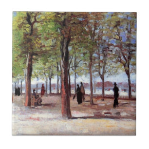 Carreau Vincent Van Gogh - Terrasse au Jardin du Luxembour