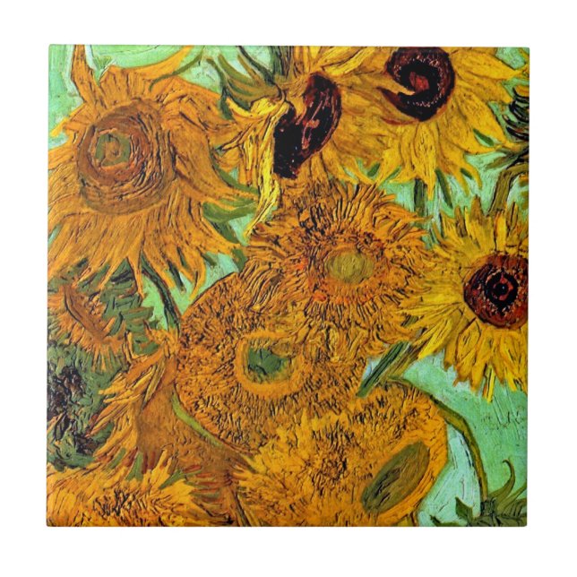 Carreau Vincent Van Gogh - Vase Avec Douze Tournesols (Devant)
