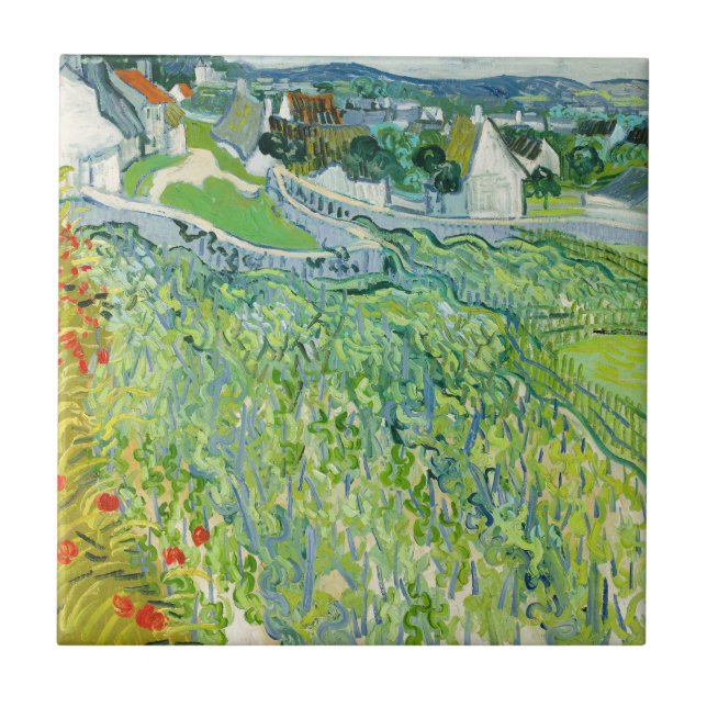 Carreau Vincent van Gogh - Vignobles à Auvers (Devant)