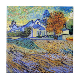 Carreau Vincent Van Gogh - Vue de l'asile et de la chapell