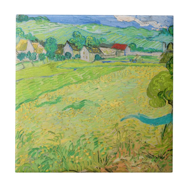 Carreau Vincent van Gogh - Vue des Vessenots près d'Auvers (Devant)